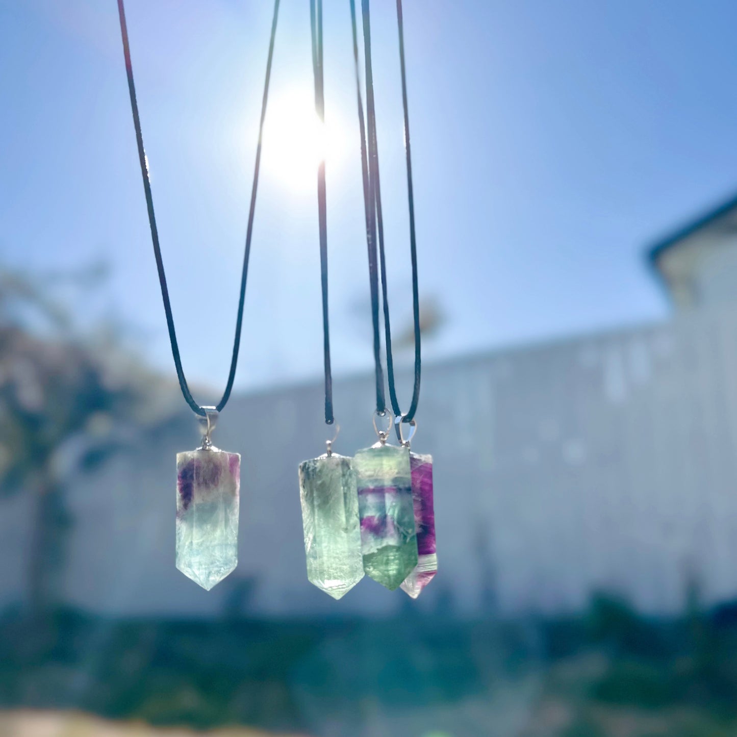 【再入荷】✨ポーチ付き✨持ってるだけで癒されちゃう✨✨フローライトペンダント