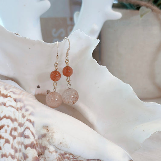 🌞 光と直感を呼び覚ます。スーパーセブン × サンストーン ピアス