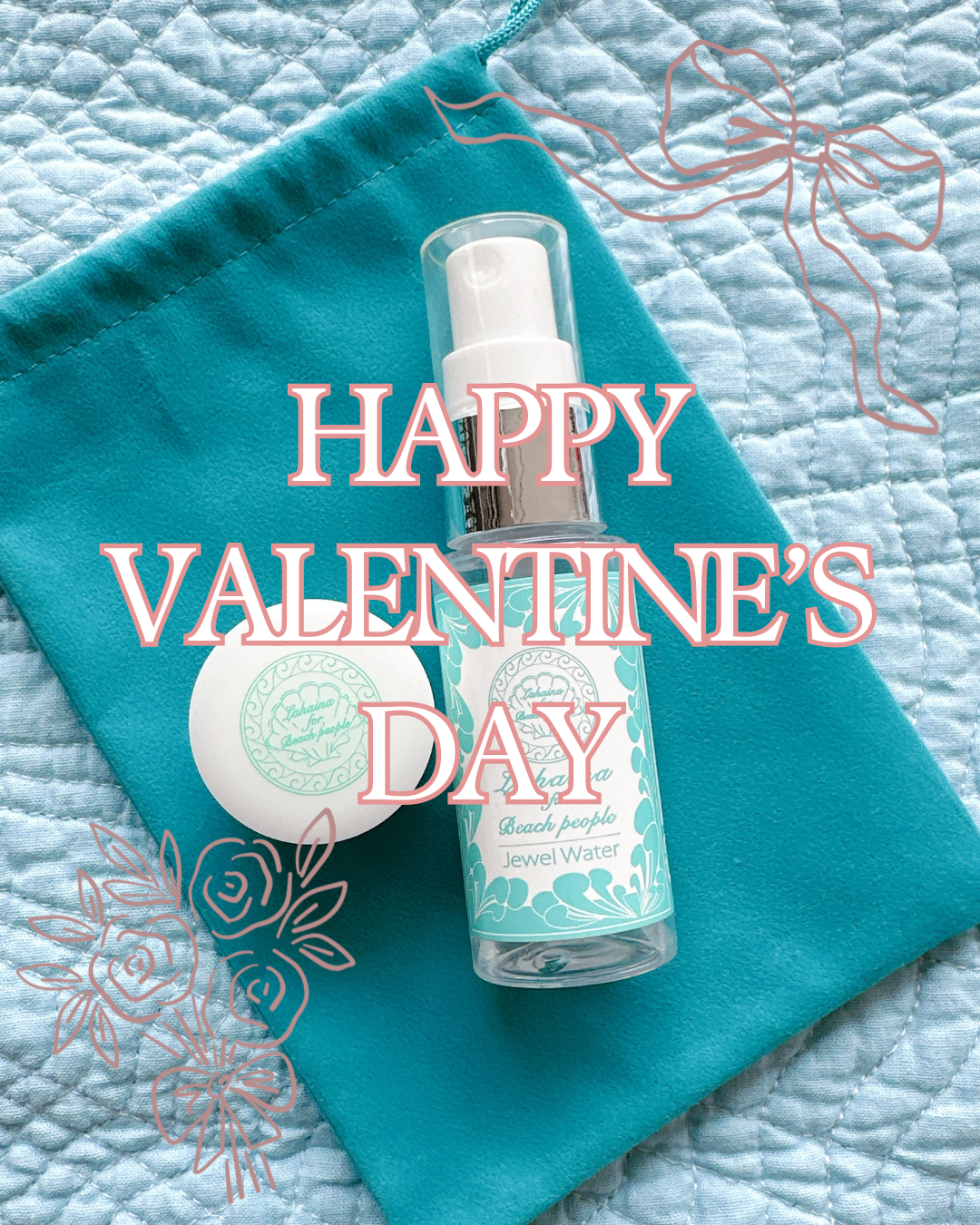 ❤️バレンタインスペシャル送料無料❤️Lahaina for Beach People コスメ(小)セットポーチ付き