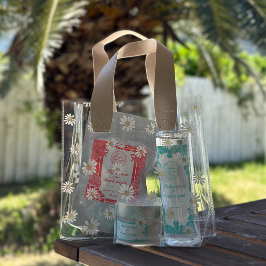 母の日ギフト✨◆Lahaina for Beach People コスメ＆サプリ3点セット＆透明トートバッグ◆